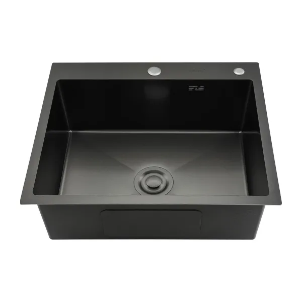 Кухонная мойка Gappo GS6050-6 с коландером графит